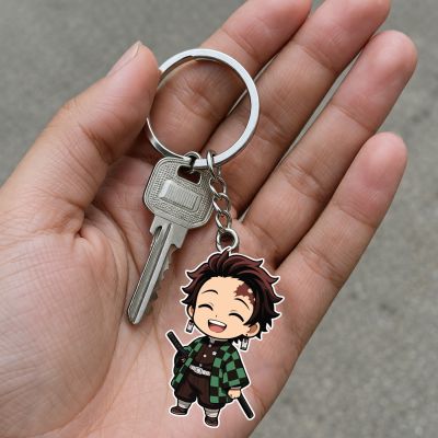 Acrylic Anime & Cartoon Theme Keychain For Bike & Car Birthday Return Gift For Kids Gift For Girls & Boys